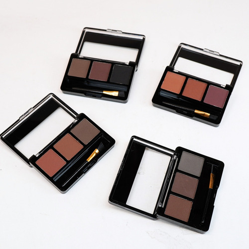 Polvo Para Cejas 12 Tonos Con Pincel Paleta Colores