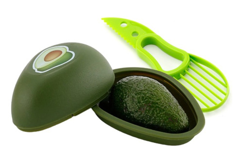 Set Cuchillo Rebanador + Contenedor Palta