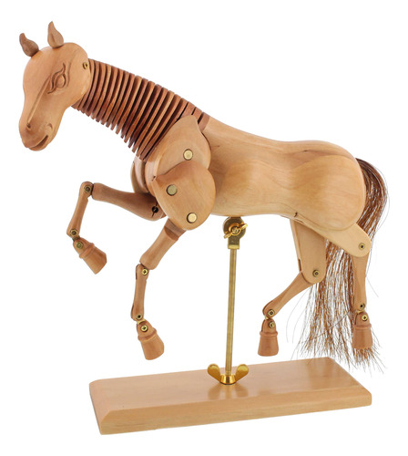 Maniquí Articulado De Madera De 30 Cm Para Dibujo De Caballo