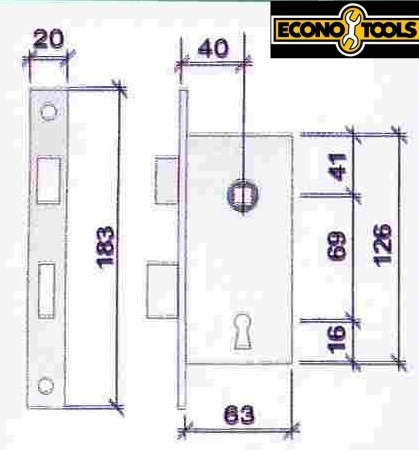 Cerradura Prive 101 Para Puerta Placa + Destornillador