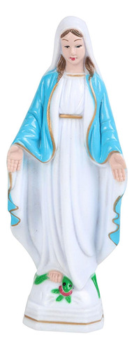 Santísima Madre Virgen María Estatuilla 15cm Abrigo Azul