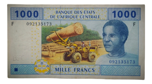 Billete 1000 Francos Guinea  Ecuatorial 2002 Pick 107