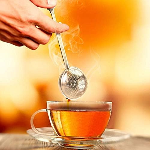 2 Coladores De Té De Acero Con Mango Largo - Shuo