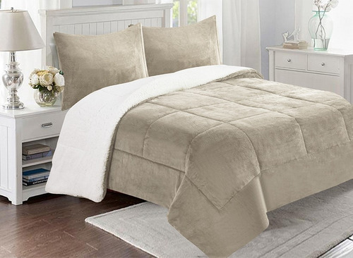Sherpa King Doral Hiper Térmico Color Beige