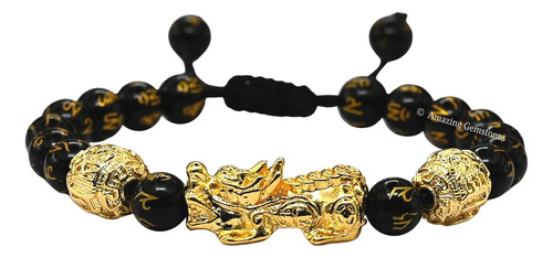 Pulsera Pixiu Feng Shui De Obsidiana Negra Mujeres Rega...