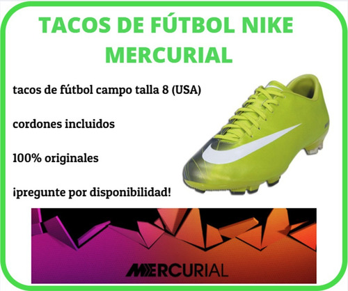 Zapatos Nike Mercurial Originales Talla 8 (usa) (Usado)