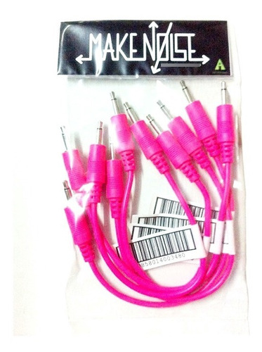 Imagen 1 de 2 de Make Noise Cables Patch Modular Hot Pink 5 Pack 15 Cm