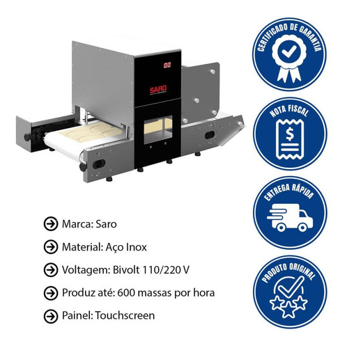 Máquina Fechador De Massas Automático Saro Fm Inox Bivolt