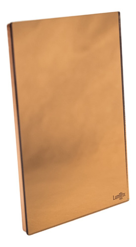 Placa Cega Tok Glass Acrílico Bronze 4x2 Lumenx