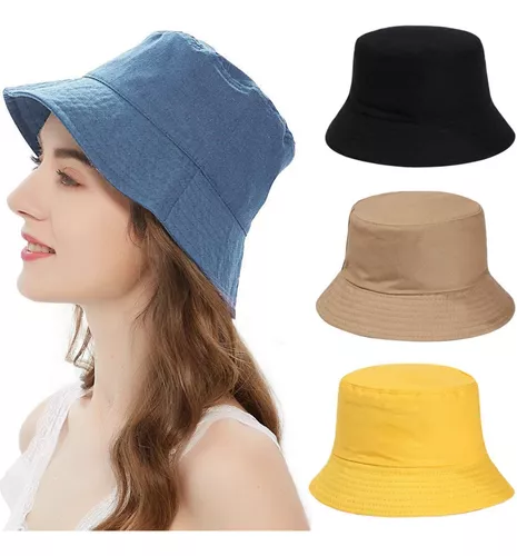 Chapeu Bucket Hat Liso Preto