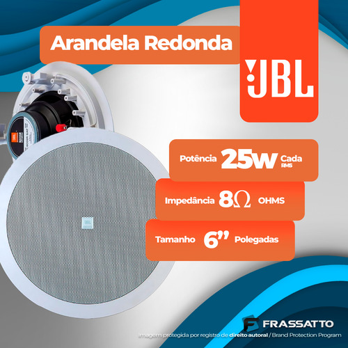 Som Ambiente Academia Optical Bluetooth + 12 Arandelas Jbl
