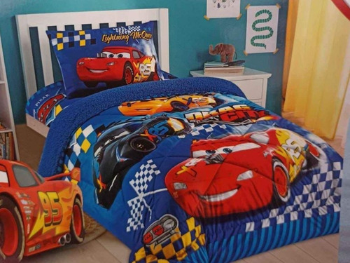 Cobertor Con Chiporro Disney De Cars + 1 Funda 