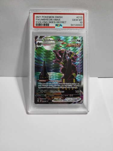 Carta Pokemon Moonbreon Umbreon Vmax Luna Certificacion Psa