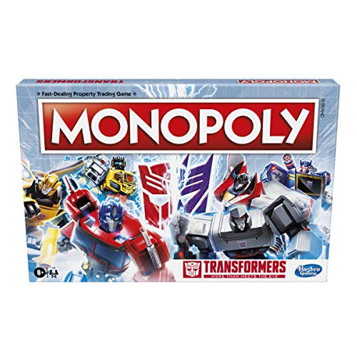 Monopoly: Transformers Edition Juego De Mesa Para 2-6 Jugado