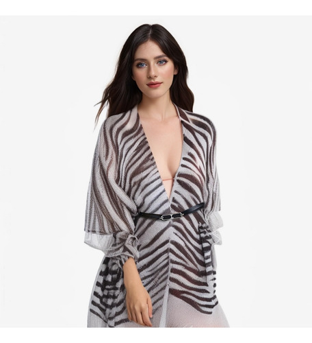 Salida De Playa Larga Mujer Cover Up Vestido Con Cinturón