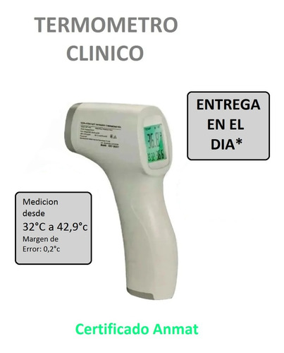 Termometro Laser Digital Infrarrojo A Distancia Humanos 