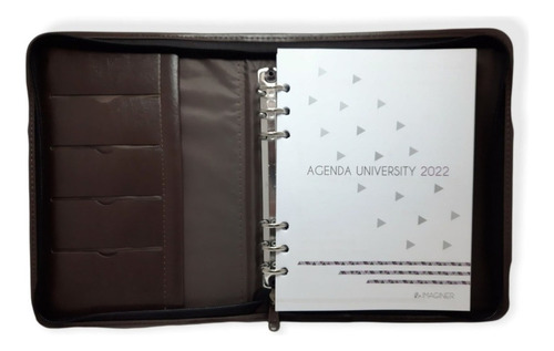 Agenda 2024 Simil Cuero C/cierre Nº 8 26,3 X20cm Augraf