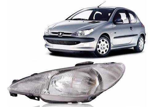 Optica Peugeot 206 1999 2000 20001 2002 2003  Rayada