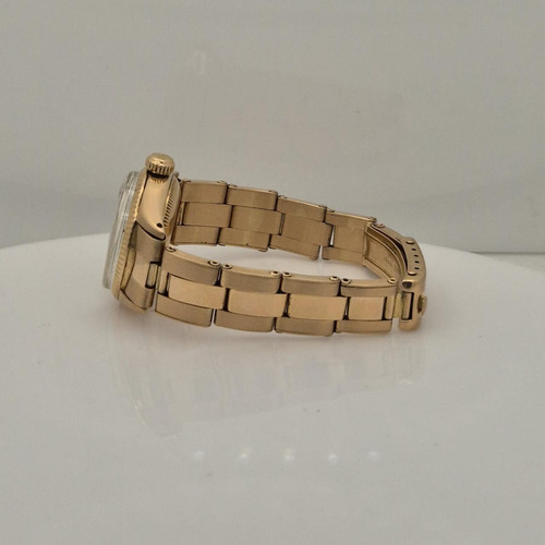 Rolex Oyster Perpetual Lady Date Full Gold Vintage 26mm Ouro Rose Rosé Dourado (Usado)