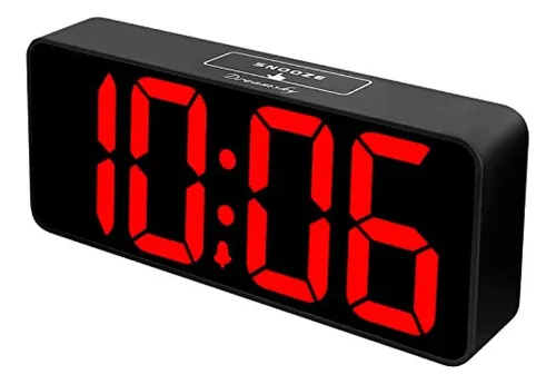 Reloj despertador con numeros grandes hotsell