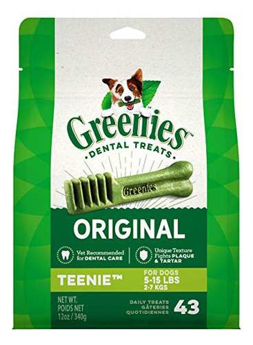Dog Treats Greenies Original Dental Teenie Para Perros De 2