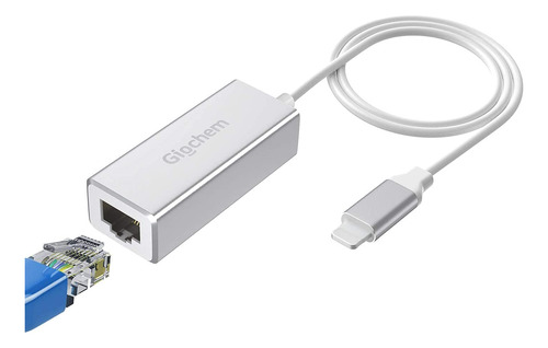 Adaptador Ethernet Compatible Con Lightning Ios 15, Adaptado