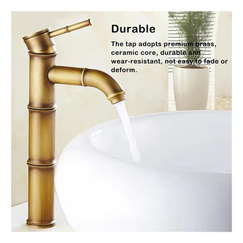 Grifo De Baño, Lavabo De Latón, Base Estable, Grifos