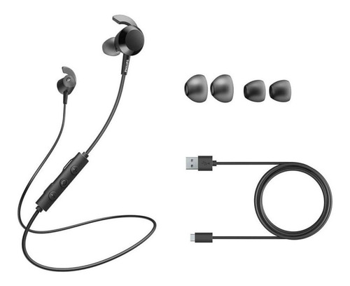 Audífono Bluetooth In Ear Philips Tae4205bk Bass, Máx. 10 Ho