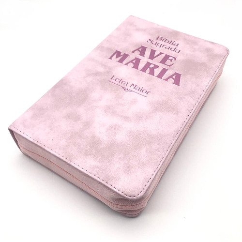 Bíblia Sagrada Catolica Letra Grande Maior Rosa Ave Maria