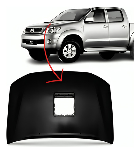 Capo Dianteiro Hilux Sw4 2005 2006 2007 2008 A 2011 Com Furo