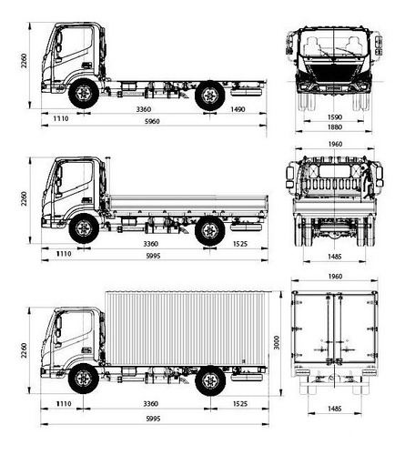 Imagen 7 de 9 de Foton Aumark 614 Con Caja Motor Cummins 150hp