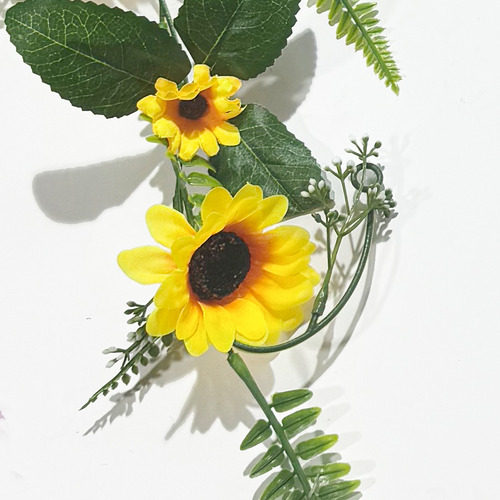 W Simulated Sunflower False Flower Vines Staircase Door 2003