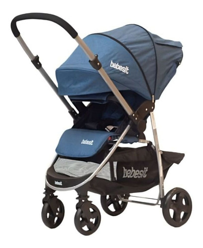 Cochecito De Paseo Bebesit Aeris 1390 Azul Con Chasis Color Plateado