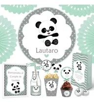 Comprar Kit Imprimible Osito Panda Nene + Banner Fondo Mesa Dulce