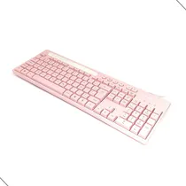 Comprar Teclado Cor Rosa Pink Para Computador Com Suporte De Celular Keyboard Br Com Ç Usb Plug And Play Multimídia QWERTY MBtech MB54448