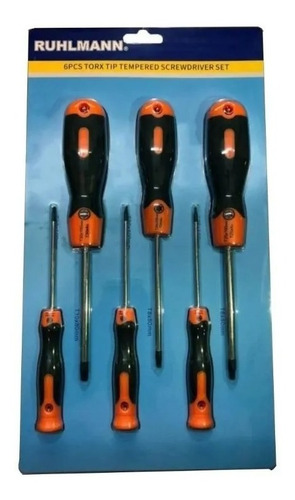 Juego 6 Destornillador Torx T6-30 Profesional Ruhlmann