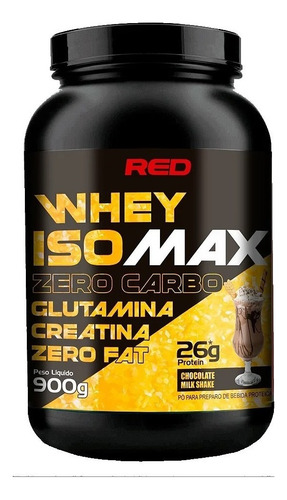 Whey Isolado Zero Carbo Isomax Black Code 900g - Red Series Sabor Morango