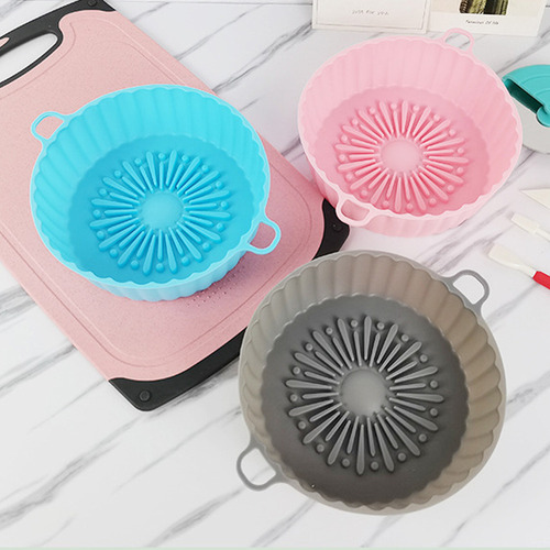 M Molde Para Hornear De Silicona Para Freidora De Aire 2 Pcs