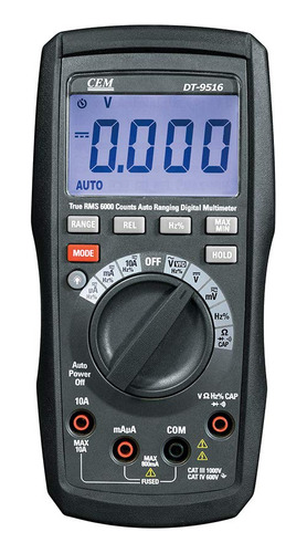 Cem Dt-9516 6000 Cuenta Auto Range Profesional True Rms Digi