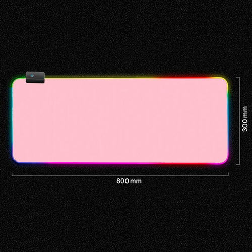 Mousepad Gamer Led Ergonômico Led 7 Cores Rgb Grande 80x30cm