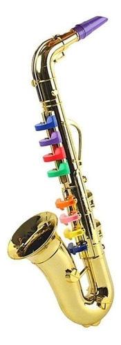 . Toca El Saxofón Con 8 Teclas De Colores Instrumento