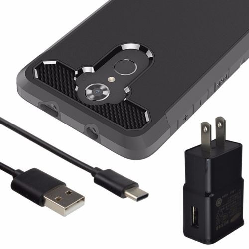 La Armadura Híbrido Funda + Cargador De Pared + Cable Usb-c 