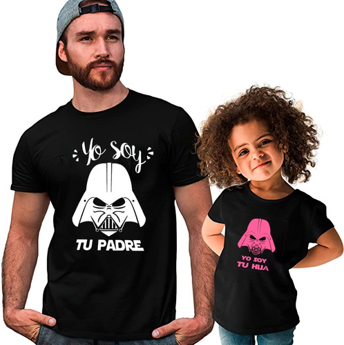 Poleras Duo Papá E Hija Yo Soy Tu Padre Película Star Wars