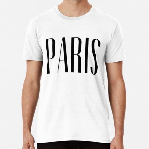 Remera Paris City Chic Trendy Retro Font Diseño Gráfico Algo