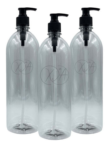 Envases Botellas 1 Litro Con Dosificador Dispensador X 15 Pz