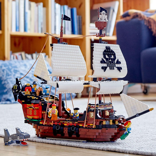 Bloques De Construcción Lego 1260 Piezas Barco Pirata
