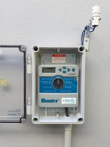 Imagen 2 de 8 de Programador Controlador Riego Hunter Xcore 4 Estaciones Zona