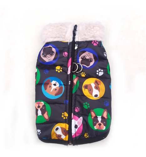 Campera Matelasse Impermeable Para Perros Corderito Cuello