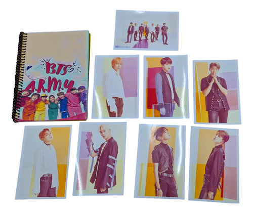 Bts Combo Cuaderno + 8 Photocards