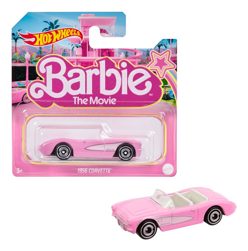 Hot Wheels Barbie 1956 Corvette Rosa Hotwheels